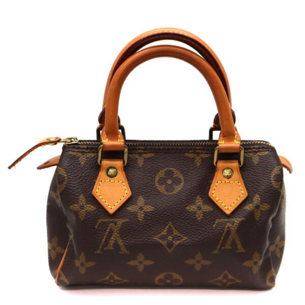 21 445 2 Louis Vuitton Mini Speedy Handbag Monogram Brown