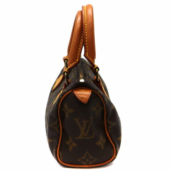 21 445 4 Louis Vuitton Mini Speedy Handbag Monogram Brown