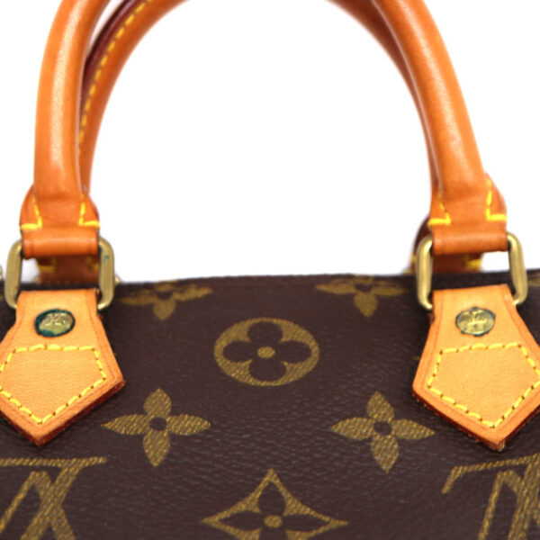 21 445 9 Louis Vuitton Mini Speedy Handbag Monogram Brown