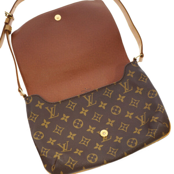 21 4700 10 Louis Vuitton Musette Tango Shoulder Bag Canvas Brown