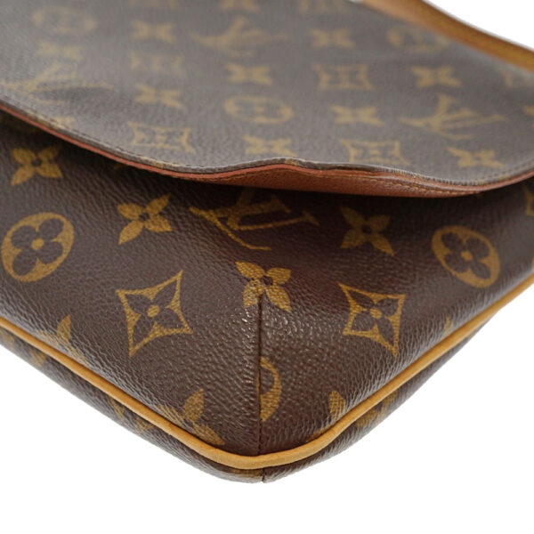 21 4700 5 Louis Vuitton Musette Tango Shoulder Bag Canvas Brown