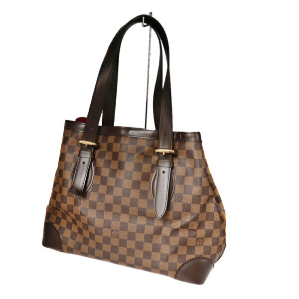 21 4921 2 Louis Vuitton Hampstead MM Tote Bag Damier Canvas Brown