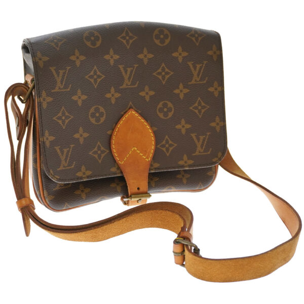 21 5026 Louis Vuitton Cartesier Shoulder Bag Canvas Brown