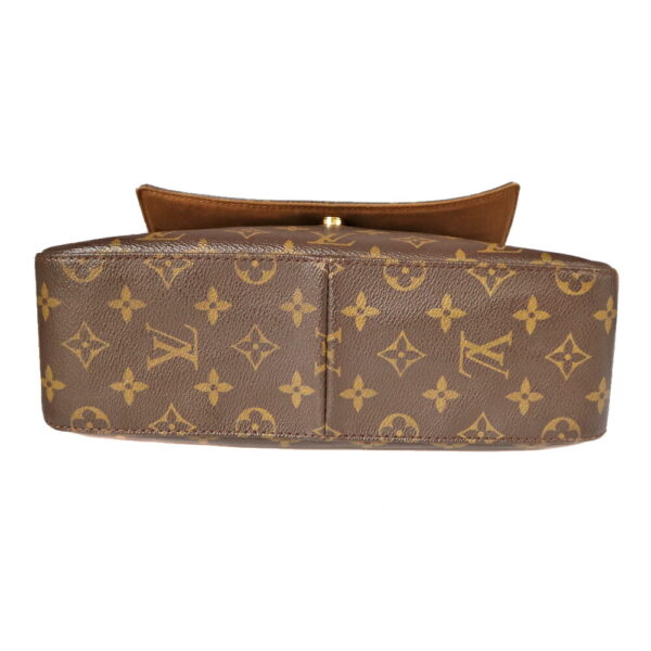 21 5239 3 Louis Vuitton Mini Looping Shoulder Bag Monogram Canvas Brown