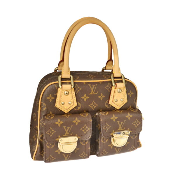 21 5266 1 Louis Vuitton Manhattan PM Handbag Monogram Canvas Brown