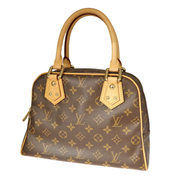 21 5266 2 Louis Vuitton Manhattan PM Handbag Monogram Canvas Brown