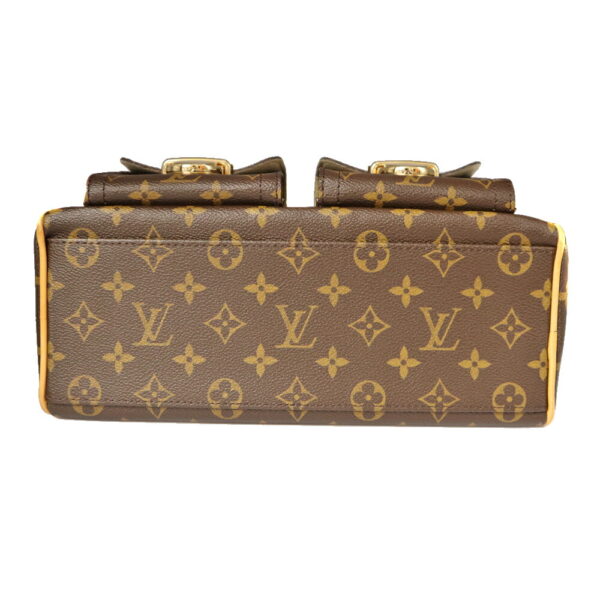 21 5266 55 Louis Vuitton Manhattan PM Handbag Monogram Canvas Brown