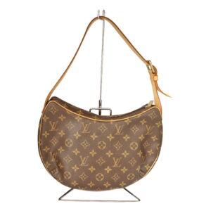 21 5267 1 Celine Macadam Pattern Canvas Shoulder Bag Brown