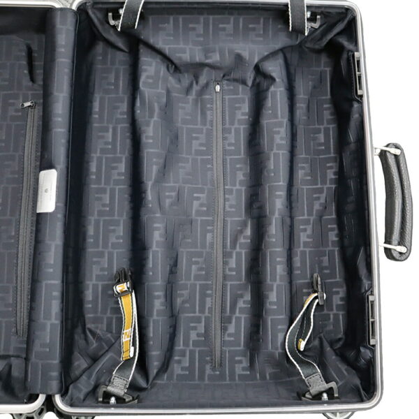 21 5288 8 Fendi Rimowa Collaboration Carry Case Aluminum Zucca Pattern