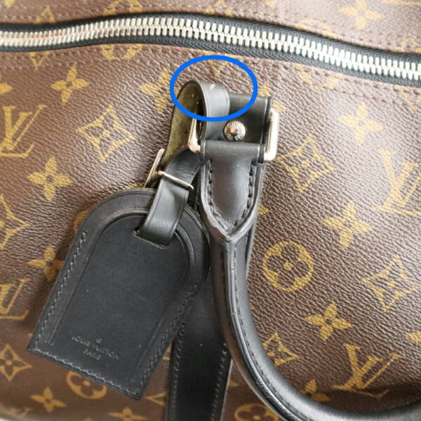 21 6421 16 Louis Vuitton Keepall Bandouliere 55 Monogram Macassar Brown Black