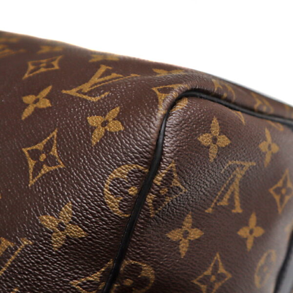 21 6421 19 Louis Vuitton Keepall Bandouliere 55 Monogram Macassar Brown Black