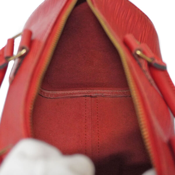 21 6498 14 Louis Vuitton Speedy 25 Handbag Leather Red