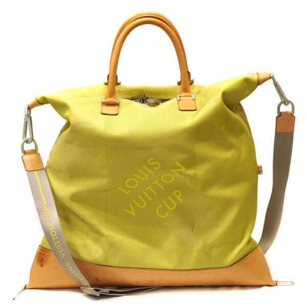 21 6658 1 Louis Vuitton American Cube Shoulder Bag Canvas Yellow