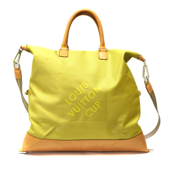 21 6658 2 Louis Vuitton American Cube Shoulder Bag Canvas Yellow