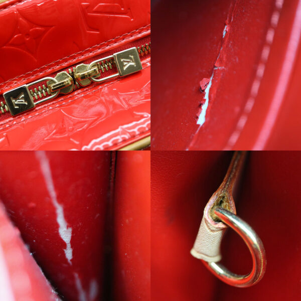 21 6816 9 Louis Vuitton Sutton Handbag Monogram Vernis Red