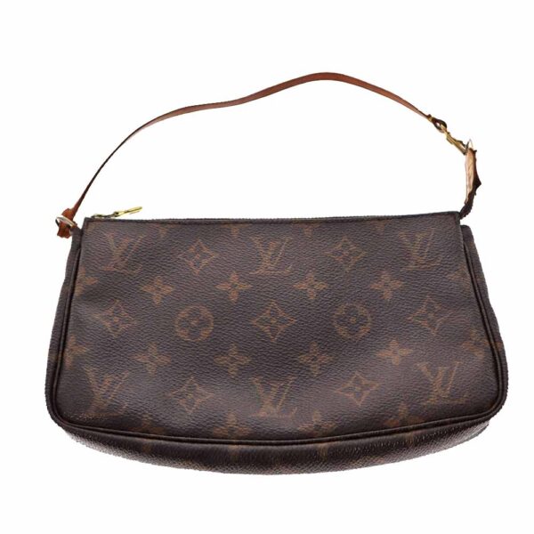 21 6948 2 Louis Vuitton Pochette Accessory Pouch Monogram Canvas Brown