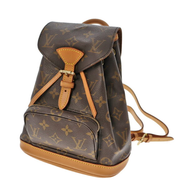 21 7074 1 Louis Vuitton Mini Monsouris Backpack Monogram Canvas Brown