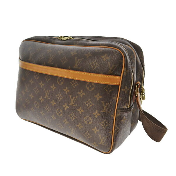 21 7195 1 Louis Vuitton Reporter GM Shoulder Bag Monogram Canvas Brown