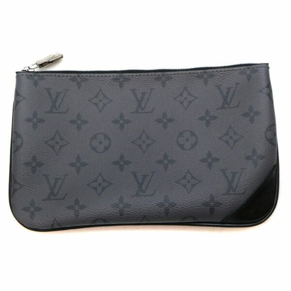 21 7717 6 Louis Vuitton Trio Messenger Bag Monogram Eclipse Black Gray