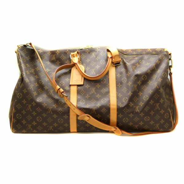 21 8532 1 Louis Vuitton Keepall Bandouliere 60 Travel Bag Monogram Brown