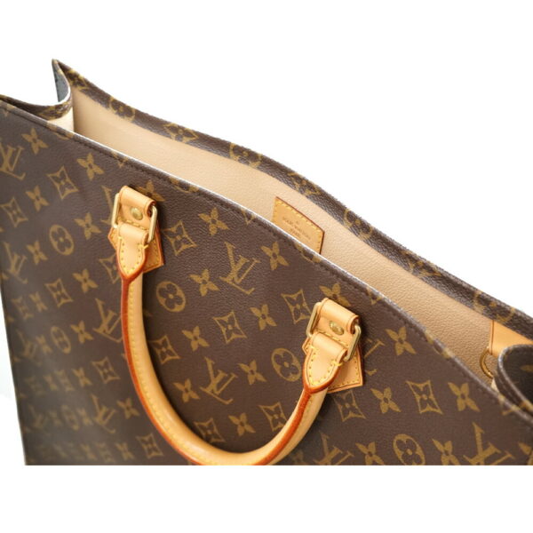 21 8613 6 Louis Vuitton Sac Plat Handbag Canvas Brown