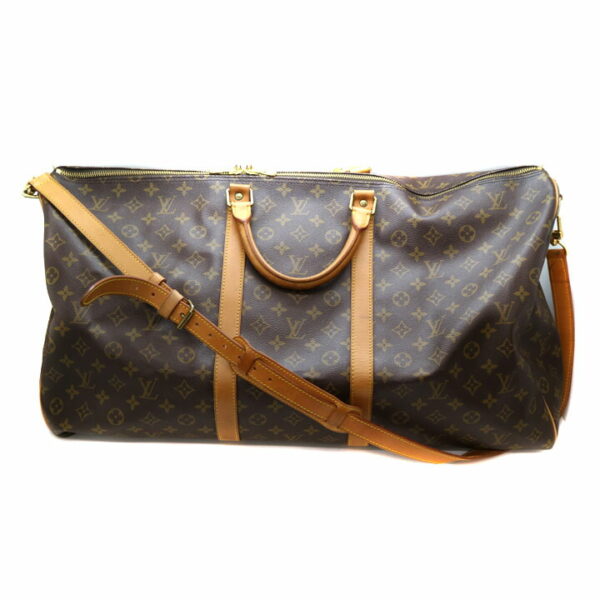 21 8661 1 Louis Vuitton Keepall Bandouliere 60 Travel Bag Monogram Brown