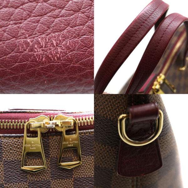 21 8975 11 Louis Vuitton Hyde Park Handbag Damier Brown Pink