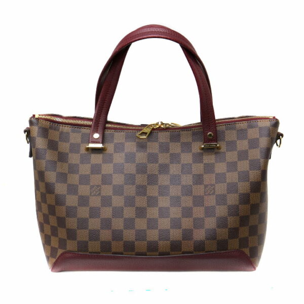 21 8975 2 Louis Vuitton Hyde Park Handbag Damier Brown Pink