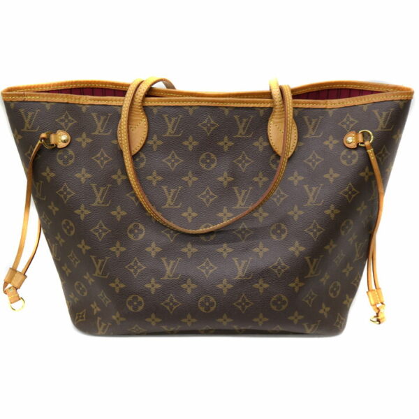 21 9049 2 Louis Vuitton Neverfull MM Tote Bag Monogram Pink Brown