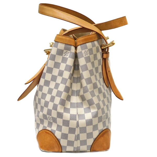 21 9338 2 Louis Vuitton Hampstead MM Damier Azur Tote Bag