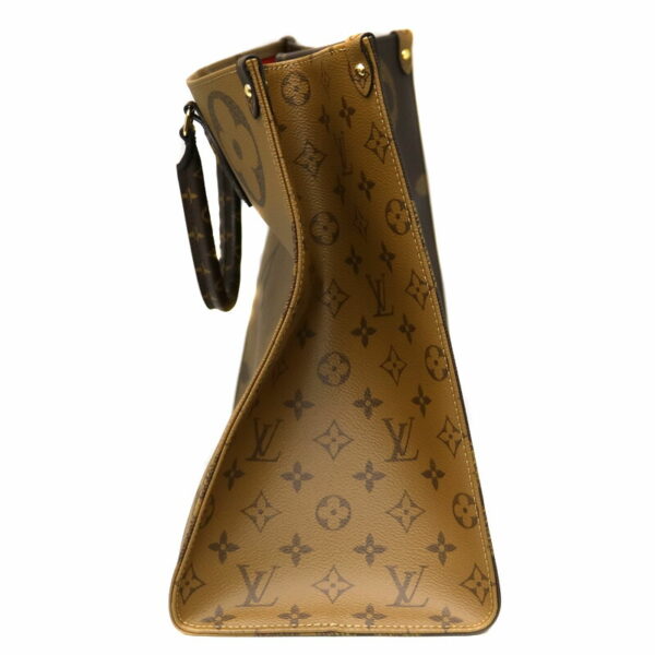 21 9663 3 Louis Vuitton On the Go GM 2WAY Bag Monogram Brown Beige