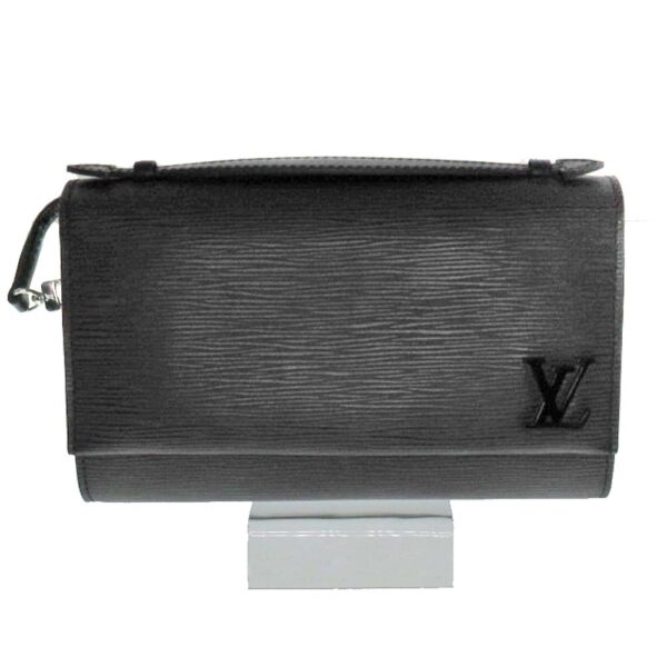 21 986 1 Louis Vuitton Clery Clutch Bag Epi Leather Black