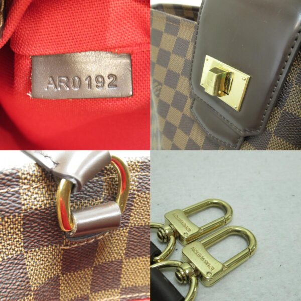 2100301103610 12c Louis Vuitton Hippo Roseberry Tote Bag Damier Brown