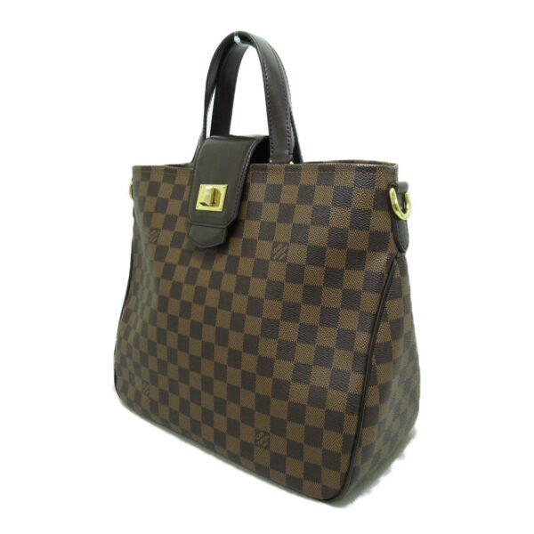 2100301103610 4 Louis Vuitton Hippo Roseberry Tote Bag Damier Brown