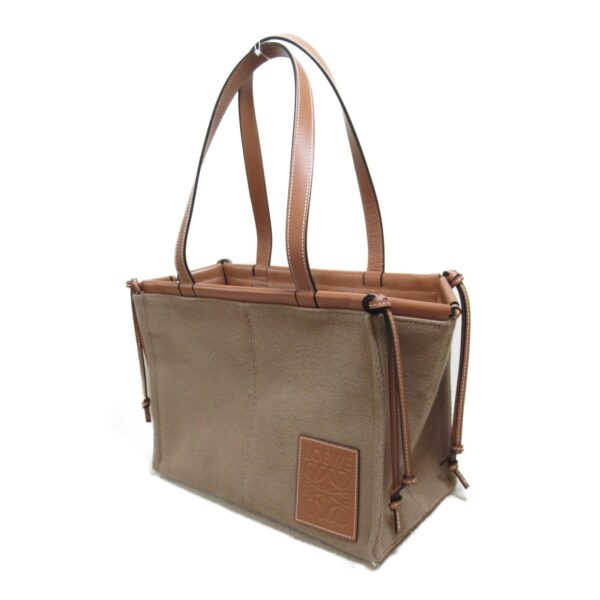 2100301106666 4 Loewe Cushion Canvas Tote Bag Brown