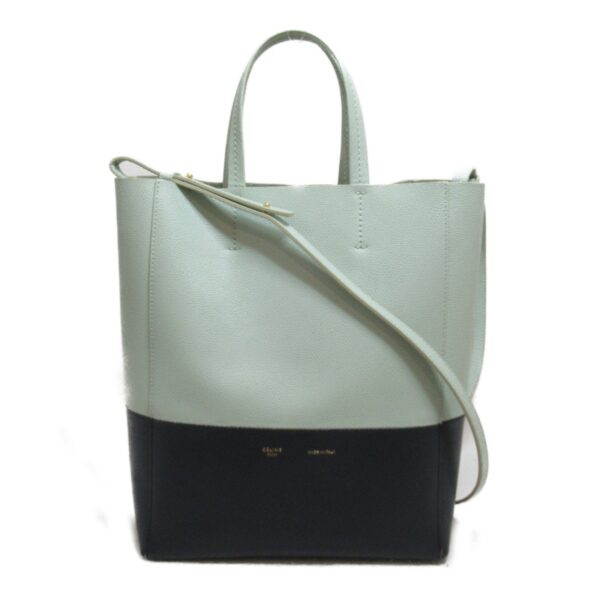 2100301110199 2 Celine Small Hippo Leather Tote Bag Green