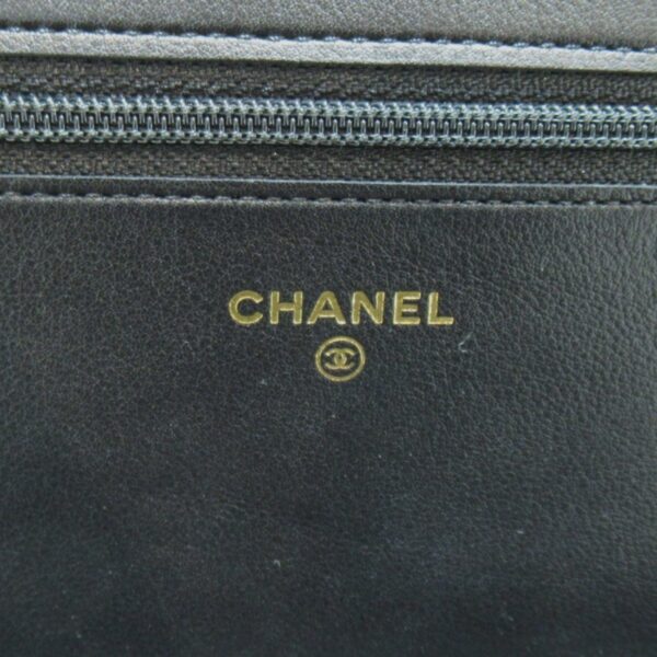 2100301110366 11 CHANEL Boy Chanel Chain Wallet Shoulder Bag Caviar Skin Black