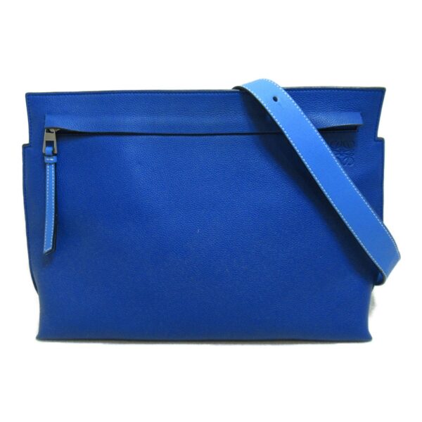 2100301110526 3 Loewe Leather Shoulder Bag Blue