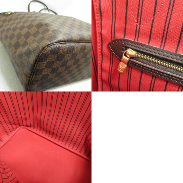 2100301112247 8c Louis Vuitton Neverfull MM Tote Bag Damier Brown