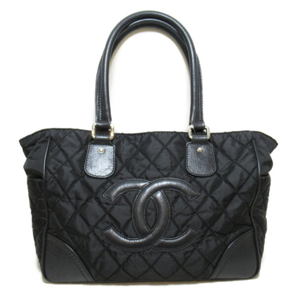 2100301113916 1 CHANEL Paris York Tote Bag Nylon Black