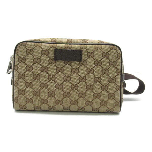 2100301114128 1 Gucci Gg Waist Bag Beige Brown