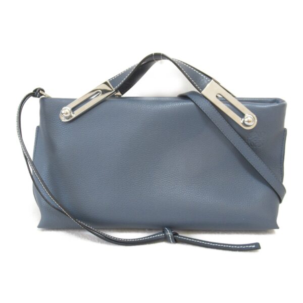 2100301118874 2 Loewe 2Way Leather Shoulder Bag Blue