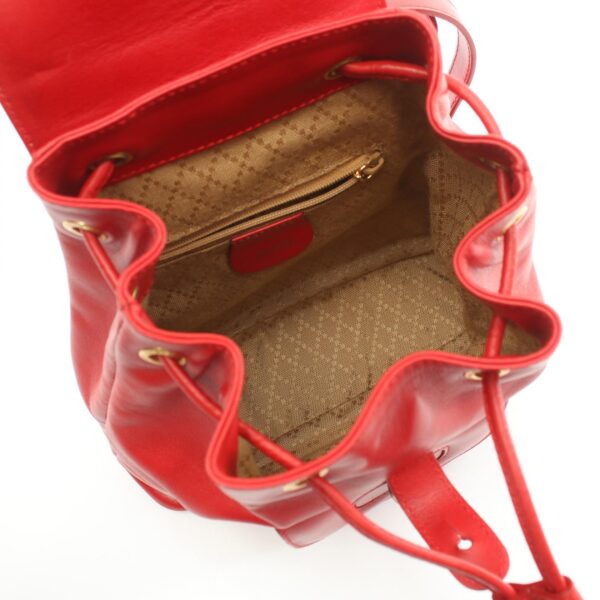 2100301124912 3 Gucci Bamboo Rucksack Backpack Red