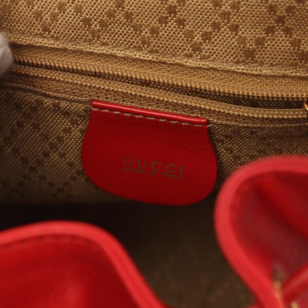 2100301124912 4 Gucci Bamboo Rucksack Backpack Red