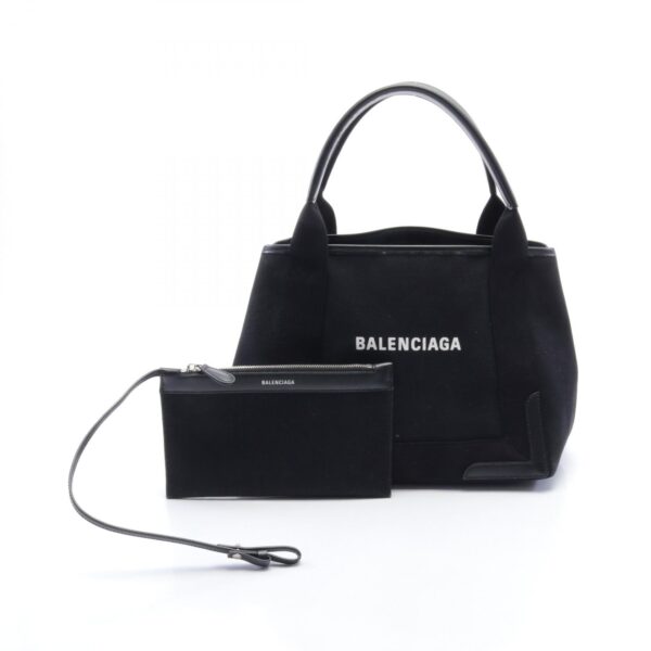 2100301125063 1 Balenciaga Blue Cabas S Tote Bag Black