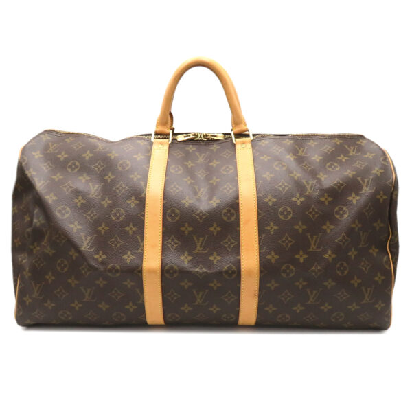 2100301125520 1 LOUIS VUITTON Keepall 55 Bag Monogram Brown