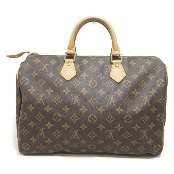 2100301126251 2 LOUIS VUITTON Speedy 35 Handbag Monogram Brown