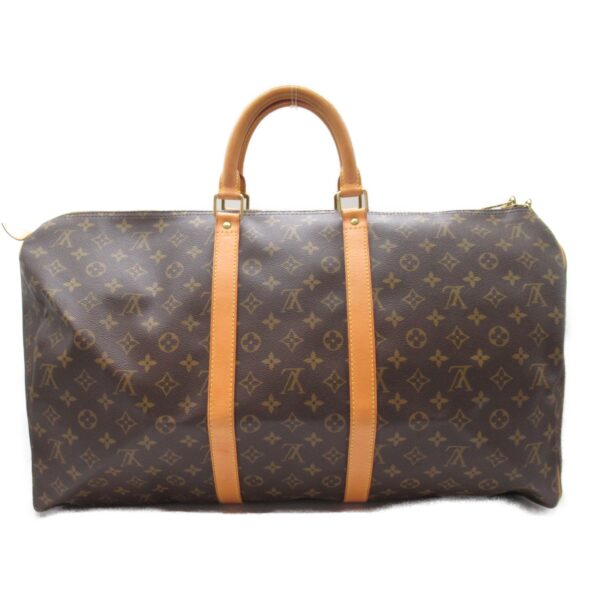 2100301126619 5 LOUIS VUITTON Keepall 55 Bag Monogram Brown