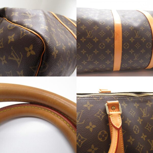 2100301126619 8c LOUIS VUITTON Keepall 55 Bag Monogram Brown