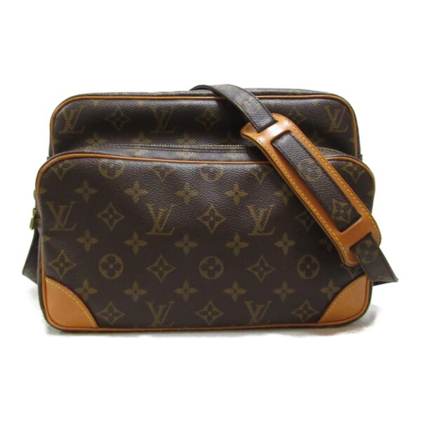 2100301127999 2 LOUIS VUITTON Nile Shoulder Bag Monogram Bag Brown